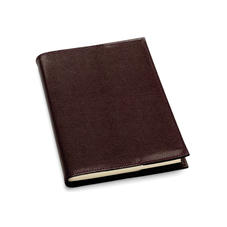 A5 Refillable Leather Journal in Chocolate Brown Lizard