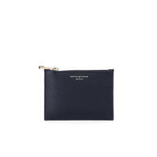 Small Essential Flat Pouch in Navy Pebble