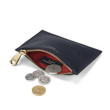 Small Essential Flat Pouch in Navy Pebble