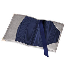 Passport Cover in Gunmetal Saffiano