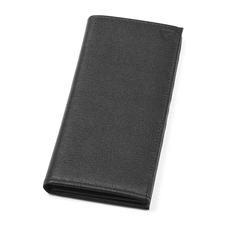 Slim Breast Pocket Wallet in Black Saffiano