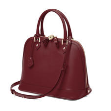 Hepburn Bag in Smooth Burgundy