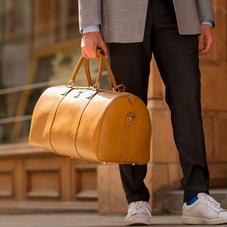 Boston Travel Bag in Smooth Tan