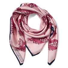 Summer Field Silk Scarf in Blush