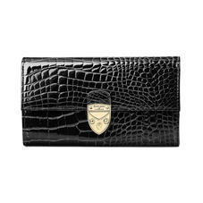 Mayfair Purse in Black Patent Croc