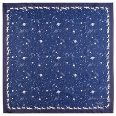 Pegasus Constellation Silk Scarf in Midnight Blue (35.5