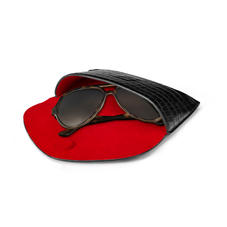 Sunglasses Case in Deep Shine Black Croc