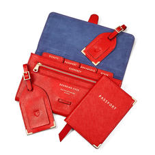 Travel Collection in Scarlet Saffiano