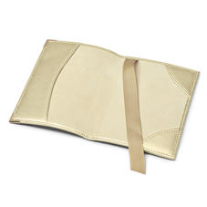 Passport Cover in Gold Saffiano