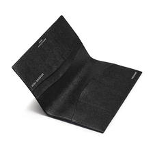 Slim Travel Wallet in Black Saffiano