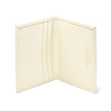 Guard Girls Double Fold Credit Card Holder in Ivory Saffiano