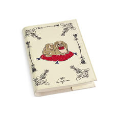 Pekingese Dog A5 Refillable Notebook in Ivory Saffiano
