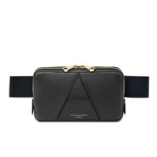 Camera Belt Bag in Black Pebble