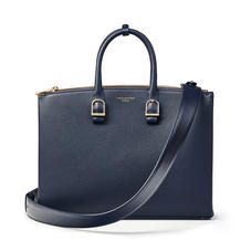 Madison Tote in Navy Pebble