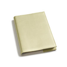 A5 Refillable Leather Journal in Gold Saffiano