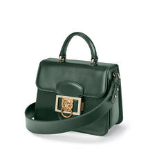 Small Lion Lansdowne Bag in Smooth Evergreen