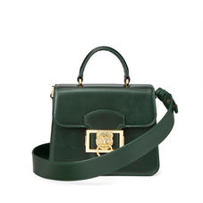 Small Lion Lansdowne Bag in Smooth Evergreen
