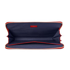City Laptop Folio in Scarlet Saffiano