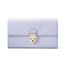 Mayfair Purse in Deep Shine English Lavender Small Croc