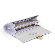 Mayfair Purse in Deep Shine English Lavender Small Croc