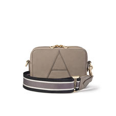 Camera ‘A’ Bag in Warm Grey Pebble with Webbing Strap