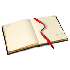 Quarto A4 Day to Page Leather Diary in Deep Shine Amazon Brown Croc
