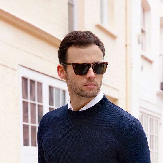 St. Raphael Sunglasses in Tiger Eye Acetate from Aspinal of London