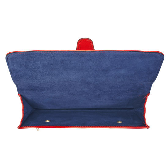 Travel Wallet with Removable Inserts in Scarlet Saffiano from Aspinal of London