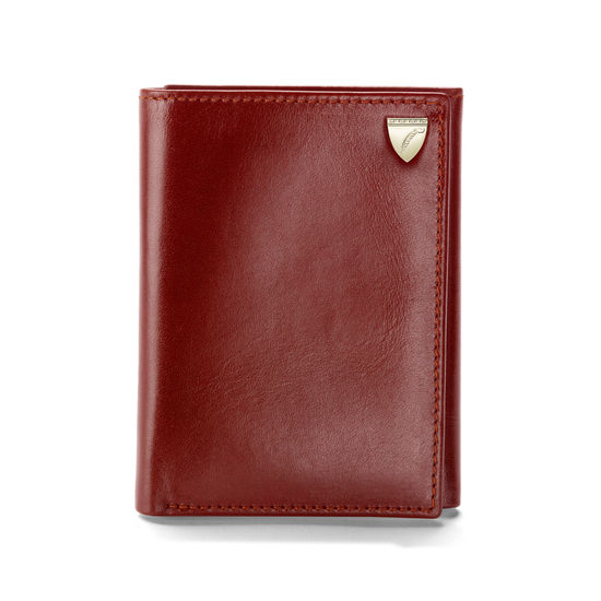 Trifold Wallet in Smooth Cognac from Aspinal of London