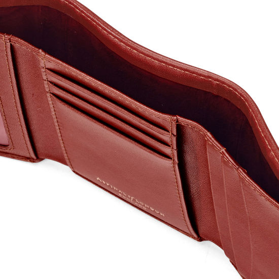 Trifold Wallet in Smooth Cognac from Aspinal of London
