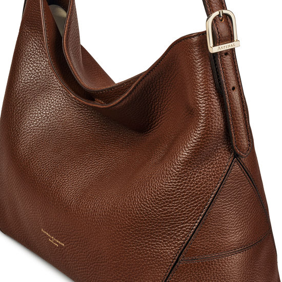 Aspinal Hobo in Chestnut Pebble from Aspinal of London