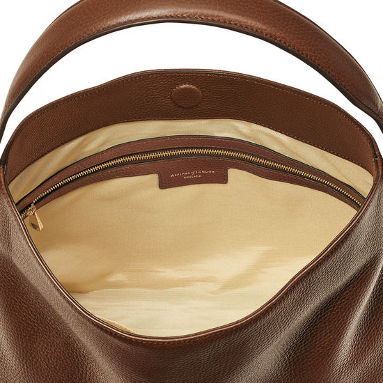 Aspinal Hobo in Chestnut Pebble from Aspinal of London