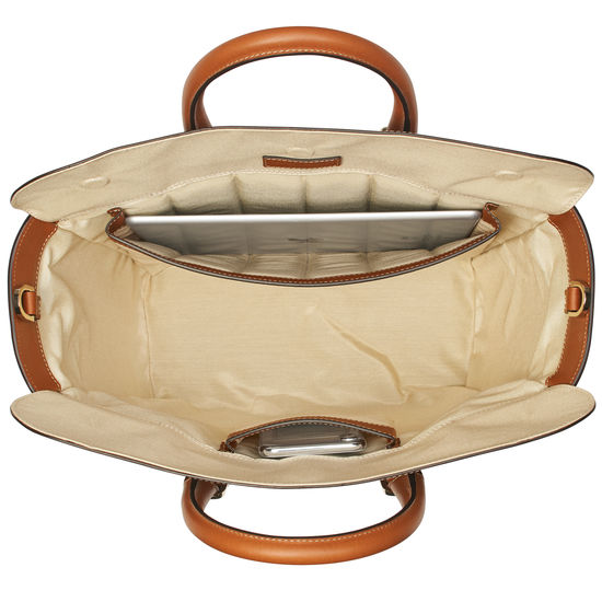 Midi Marylebone Tote in Smooth Tan from Aspinal of London
