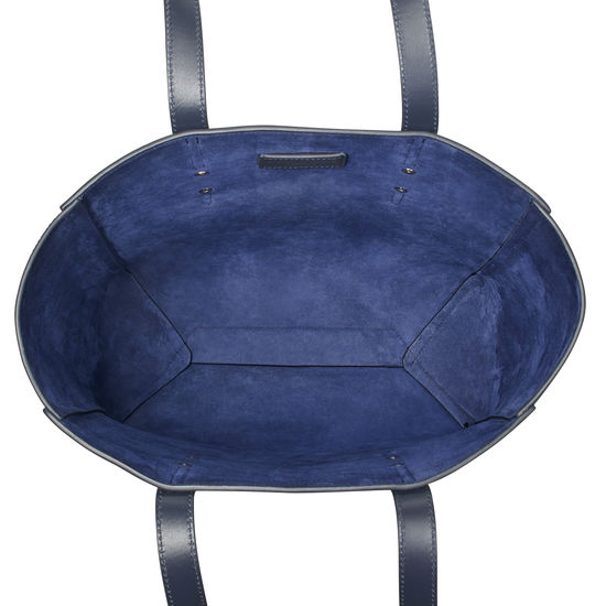 Essential Tote in Navy Pebble from Aspinal of London