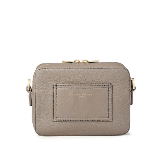 Camera ‘A’ Bag in Warm Grey Pebble from Aspinal of London
