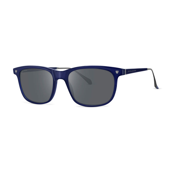 Men’s Roma Sunglasses in Midnight Blue Acetate from Aspinal of London