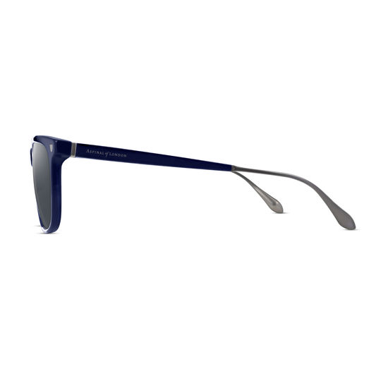Men’s Roma Sunglasses in Midnight Blue Acetate from Aspinal of London