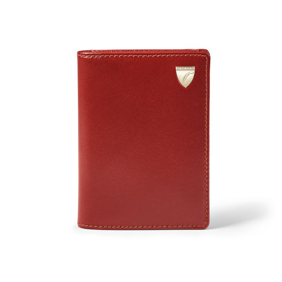 Business Card Holder in Smooth Cognac from Aspinal of London