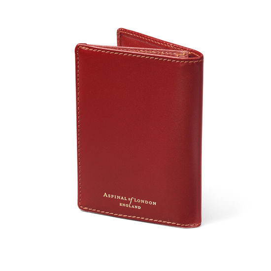 Business Card Holder in Smooth Cognac from Aspinal of London
