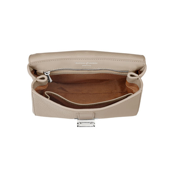 Lottie Bag in Soft Taupe Pebble from Aspinal of London