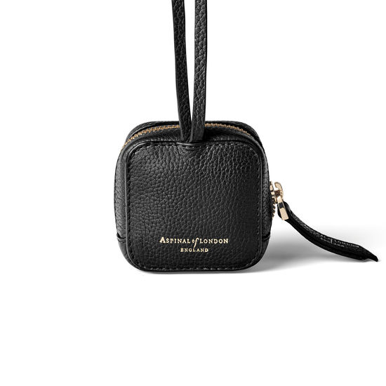 Mini London Case in Black Pebble from Aspinal of London