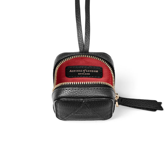 Mini London Case in Black Pebble from Aspinal of London