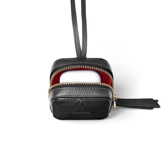 Mini London Case in Black Pebble from Aspinal of London