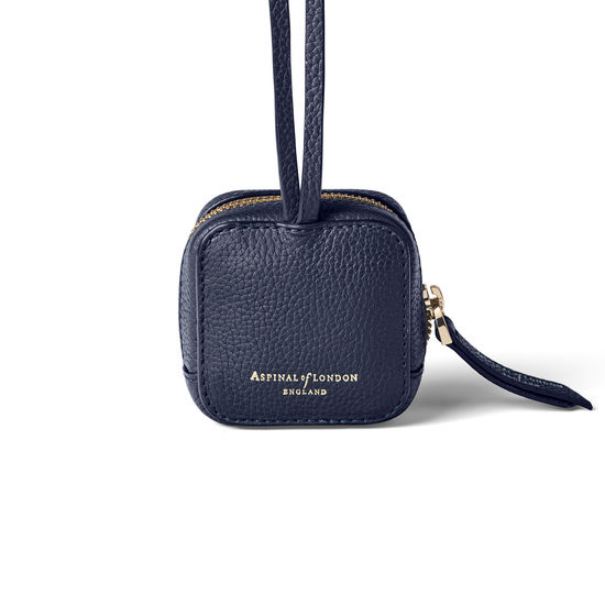 Mini London Case in Navy Pebble from Aspinal of London