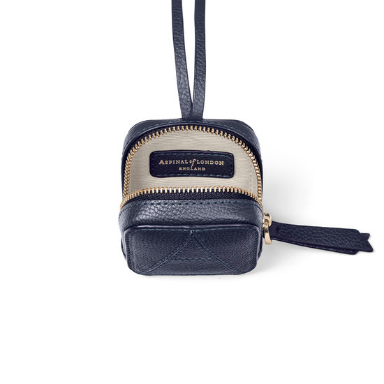 Mini London Case in Navy Pebble from Aspinal of London