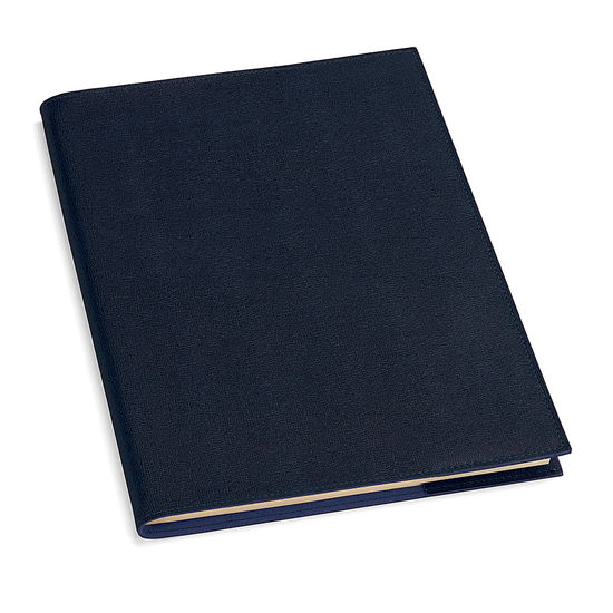 A4 Refillable Journal in Navy Saffiano from Aspinal of London