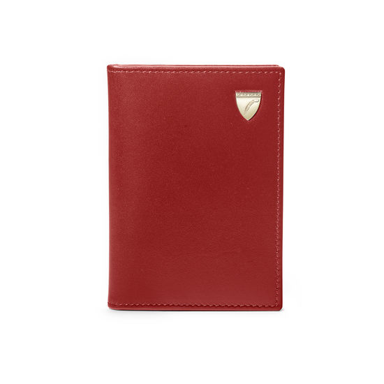 Double Fold Credit Card Holder in Smooth Cognac from Aspinal of London