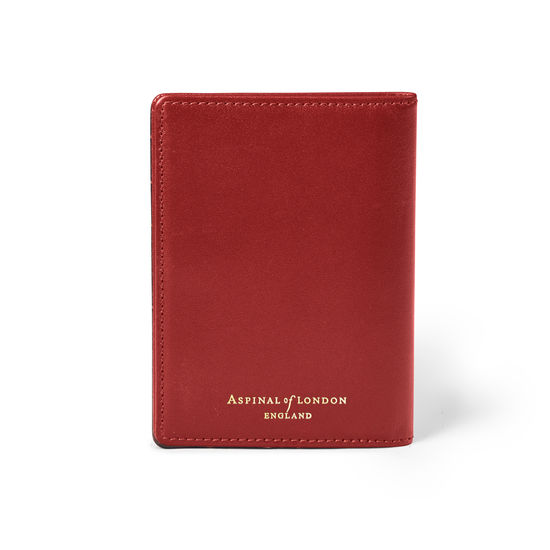 Double Fold Credit Card Holder in Smooth Cognac from Aspinal of London