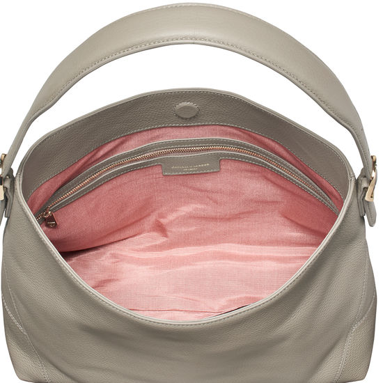Aspinal Hobo in Warm Grey Pebble from Aspinal of London