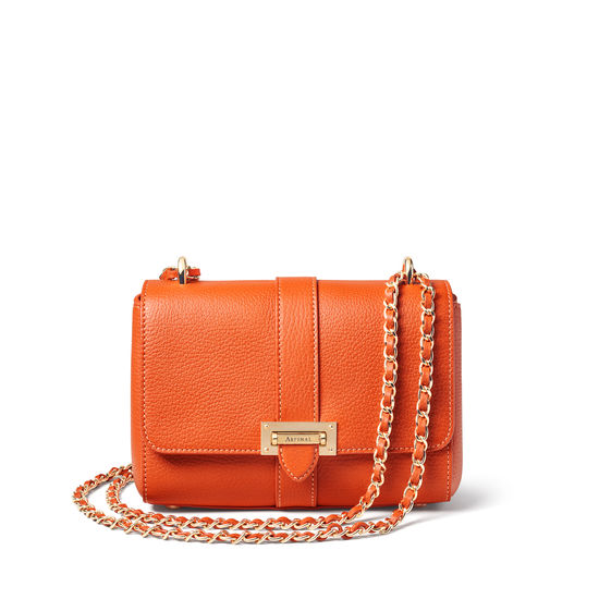 Lottie Bag in Marmalade Pebble from Aspinal of London
